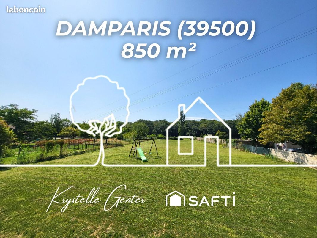 Terrain 850 m² Damparis (image 1)