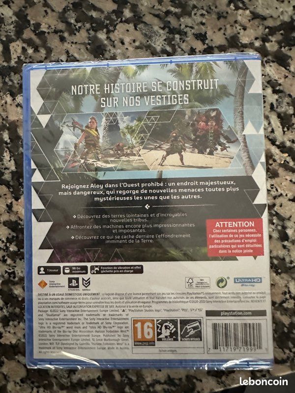 Jeu Horizon II : Forbidden West PS5 - Version PAL FR - Neuf Sous Blister - Jamais Ouvert
