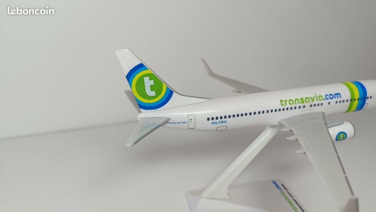 Avion Miniature Herpa Transavia Airbus A321neo – échelle 1:500 – Modèle En Métal – Collection Sans Socle