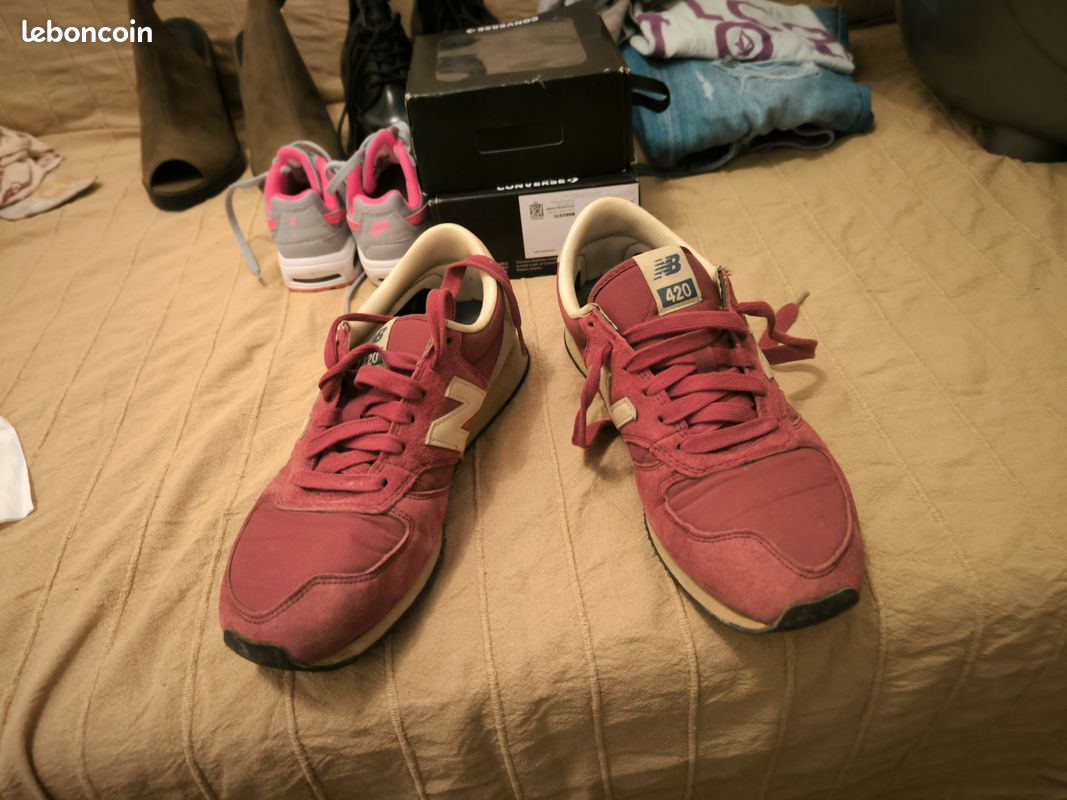 Chaussure basket femme New balance 420 rouge Chaussures