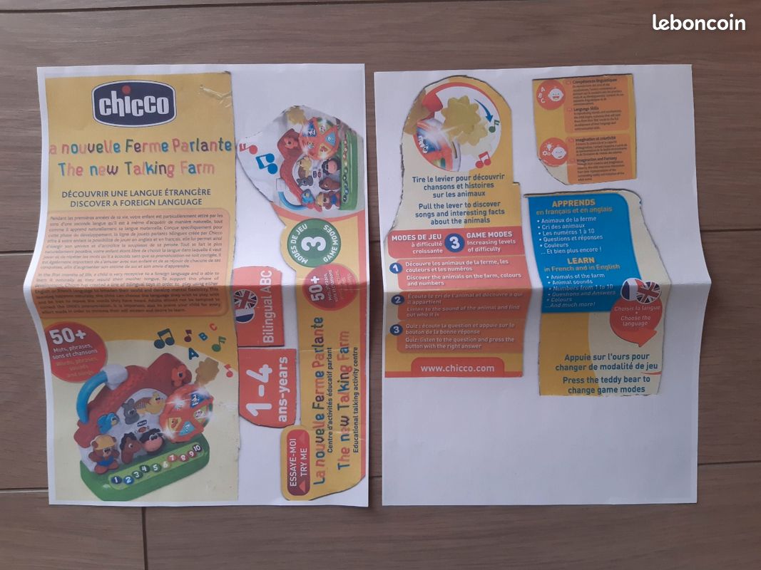 Jouet éveil Ferme parlante bilingue Chicco (image 3)