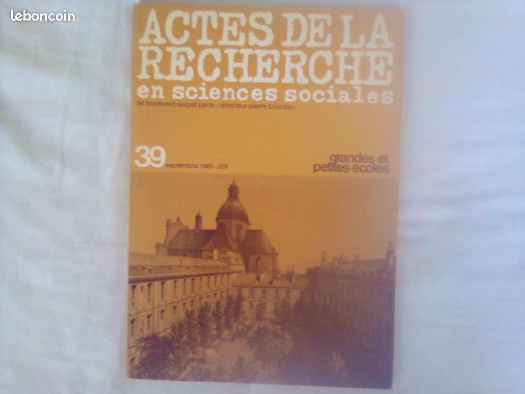Actes de la Recherche en Sciences Sociales n°39 - septembre 1981 (image 3)