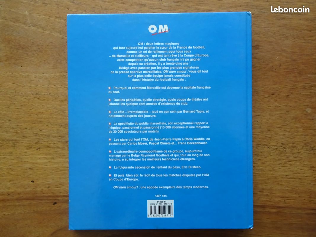 Lot de 2 livres MARSEILLE, OM (image 8)