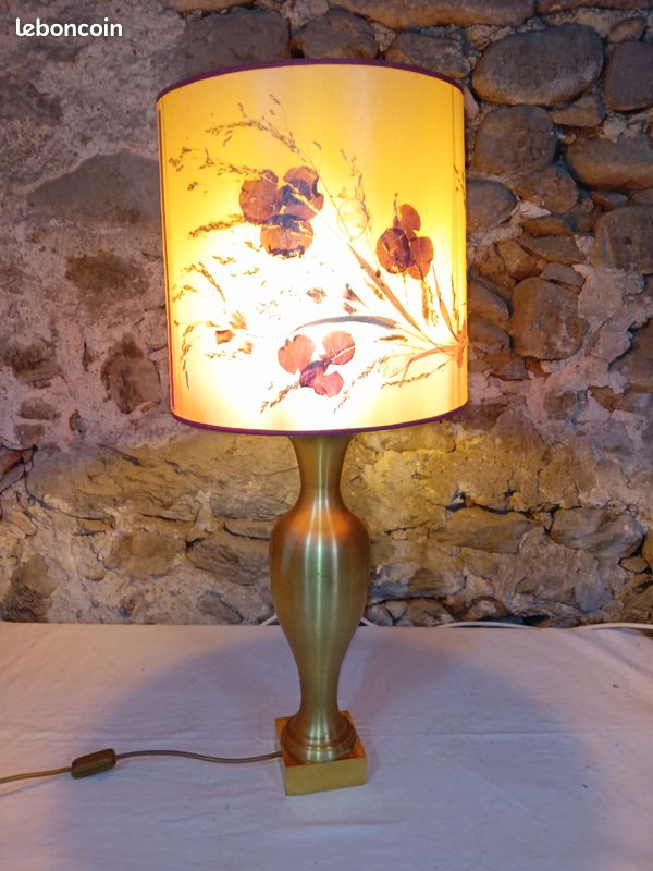 Lampe de table vintage c.1980 (image 1)