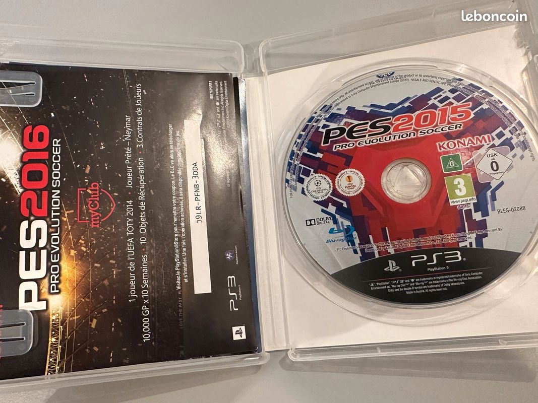 Jeu PES 2015 Ps3 Jeux vidéo