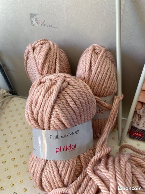 Kit Debutant Tricot PHILDAR (4pelotes, 2 Aiguilles, 1livre) (image 2)