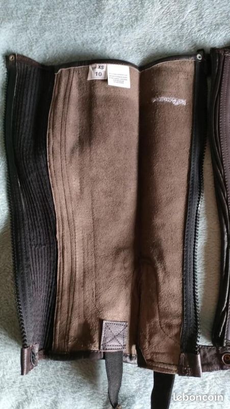Chaps brunes en cuir taille XS (image 3)