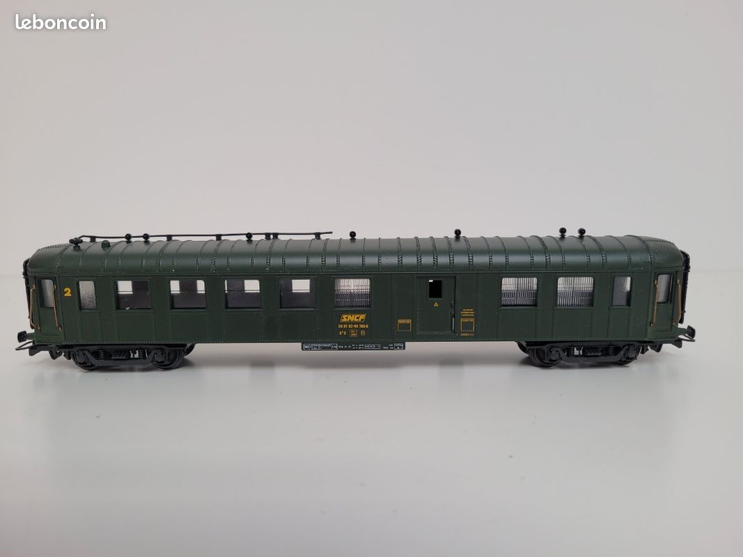 Train waagon N° 5113 Voiture mixte OCEM RA 2 ème classe /fourgon Jouef Ho (image 5)