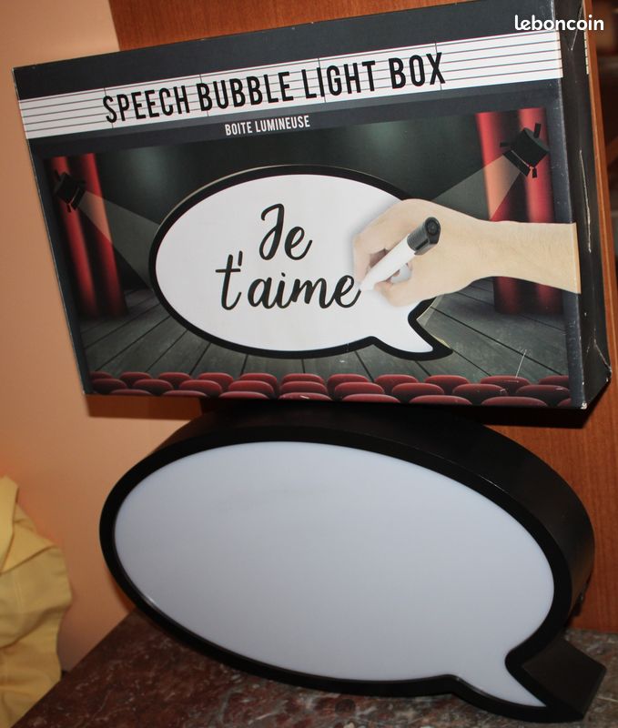 Boîte lumineuse " speech bubble light box (image 1)