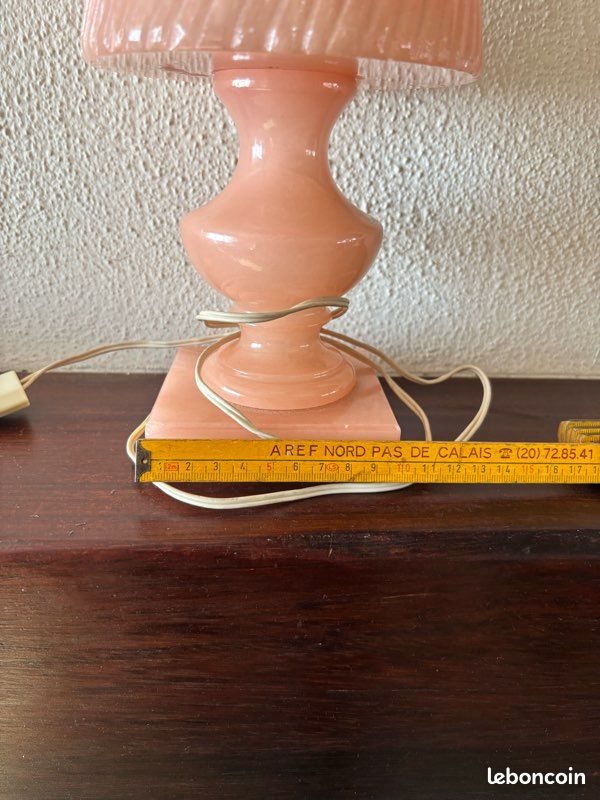 Lampe albâtre rose (image 7)