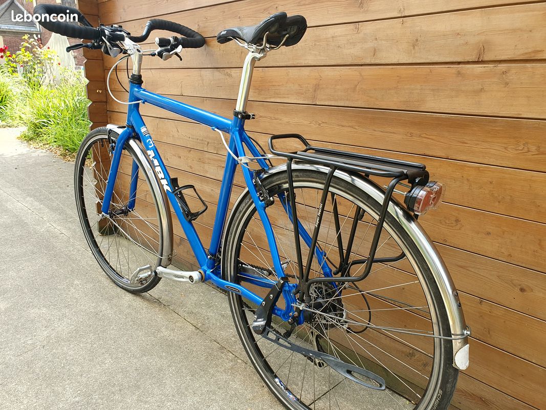 RESTAURÉ vélo de voyage MBK Pneus MARATHON anti crevaison