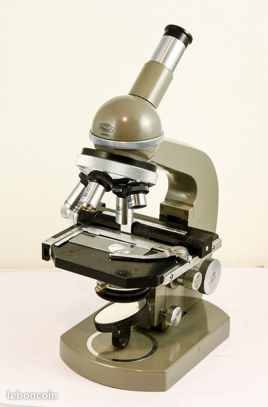 Alsace-photo Microscope Olympus + 4 objectifs + 3 Œilleton + illuminator 1966 (image 1)