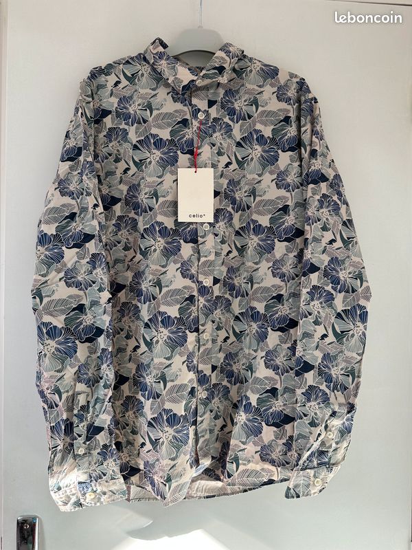 Chemise manches longues homme Celio M - Neuf (image 2)