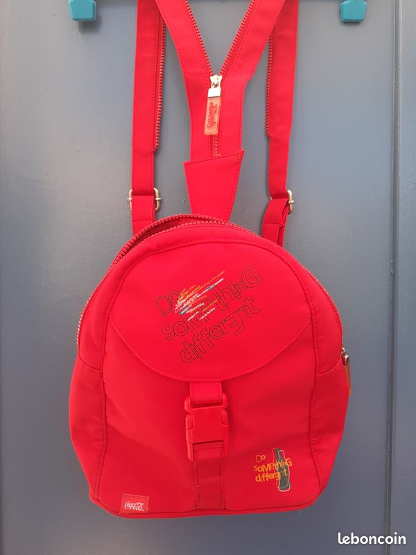 Sac à dos coca-cola femme rouge (image 1)