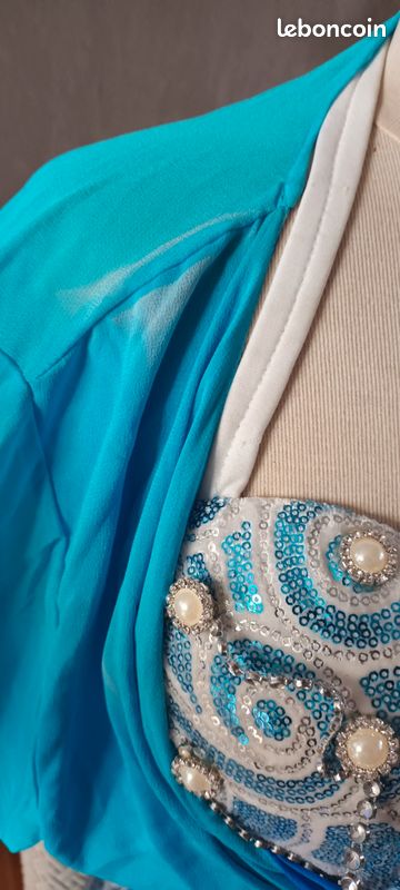 Set soutien-gorge + ceinture de danse orientale diamant