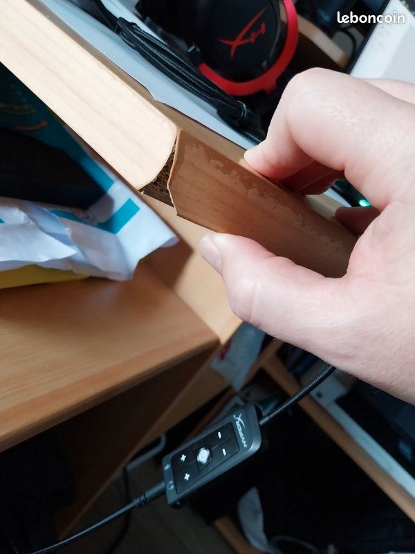 Bureau d'angle bois (image 3)