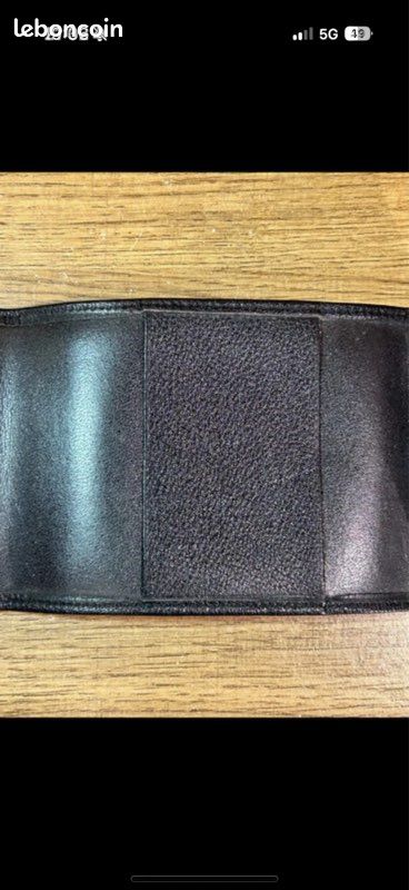 Porte-chéquier Longchamp cuir noir - Made in France - vintage élégant (image 4)