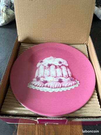8 Assiettes à Dessert Geneviève Lethu Porcelaine - Série Sur La Route De Chandernagor
