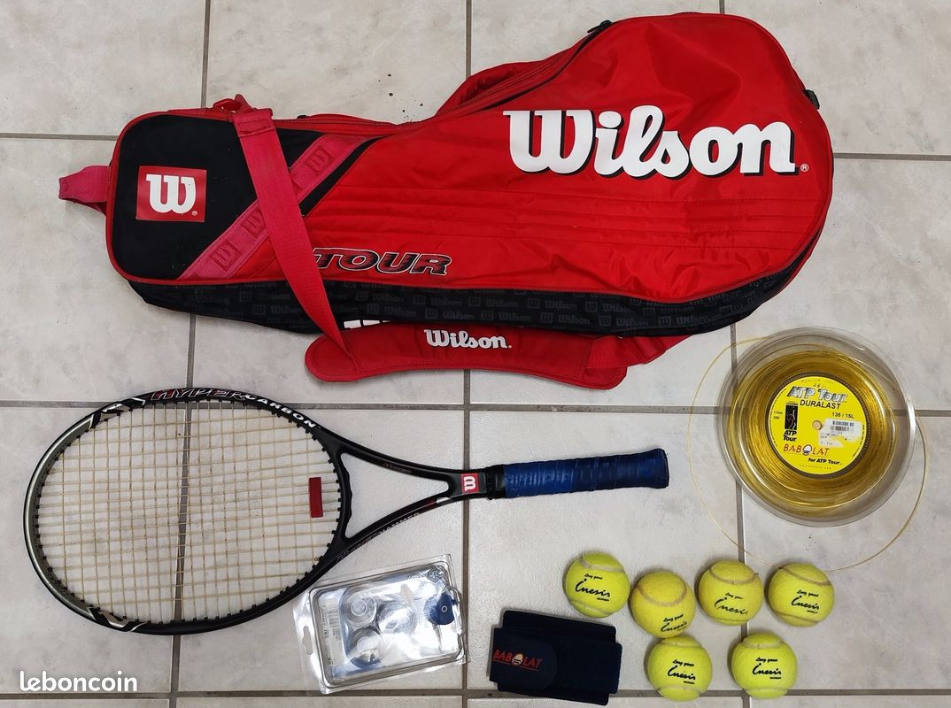 Housse De Raquette Vintage Wilson – Rouge – Fabriquée Aux USA (Deadstock)