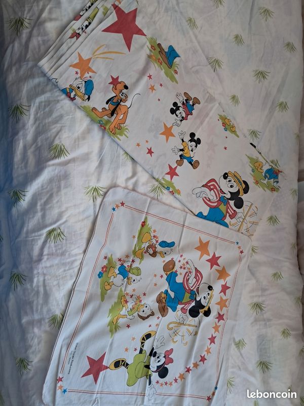 Ensemble De Draps Lit Double Vintage WWF/WCW – 1999, Coton Noir, Taille Twin