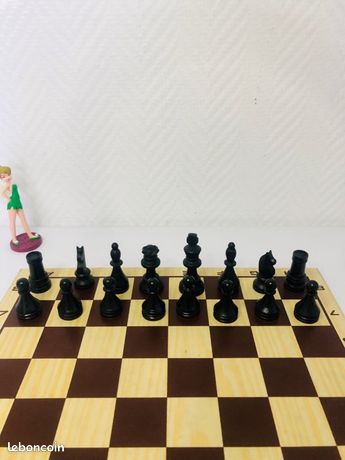 Jeu D'échecs Ancien RACHEZ PARIS - Plateau Bois Et Pièces - Complet