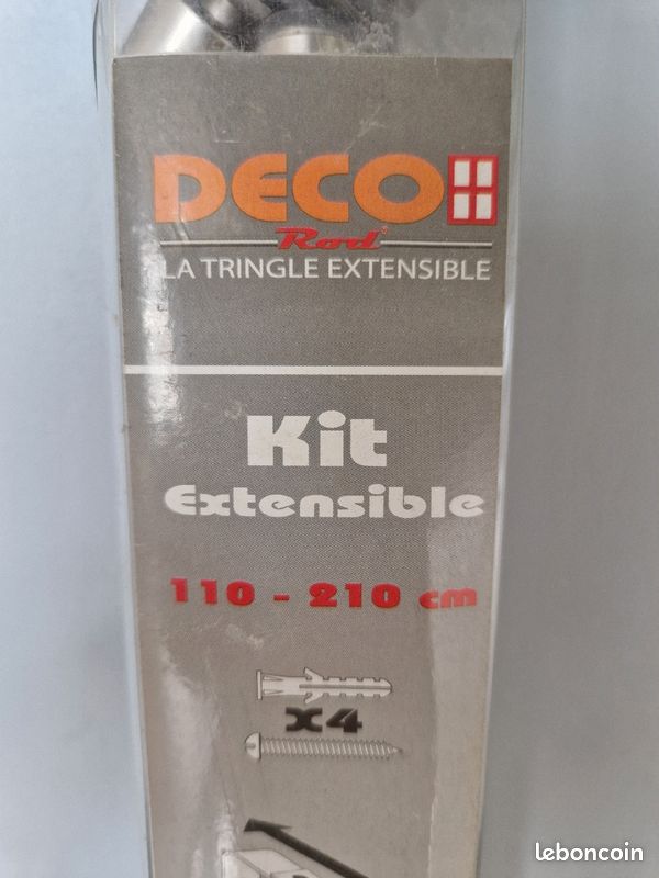 Tringle rideau extensible 110/220cm neuf (image 1)