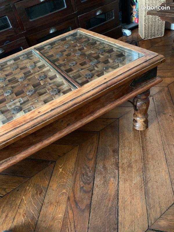Superbe table basse ferronnerie & sculpture (image 8)