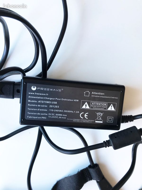 Chargeur ordinateur portable Freewave 40 w (image 3)