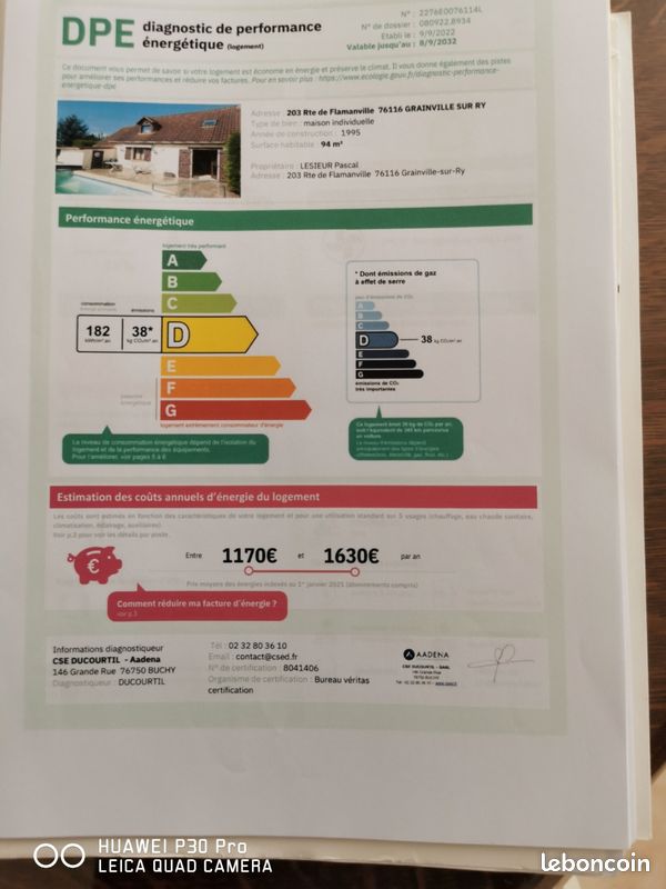 Maison 6 pièces 100 m² · à Grainville-sur-Ry · 100 m² · 230 000 €