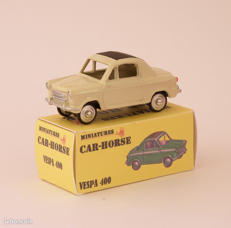 Car-Horse Vespa 400 Miniature Salon Auto Paris – Modèle Dinky Style, Ancien Stock état Neuf