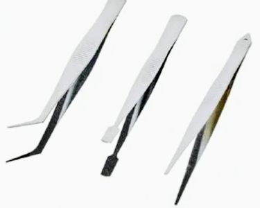 Jeu De Pincettes Antistatiques Esd En Acier Inoxydable, Outils De