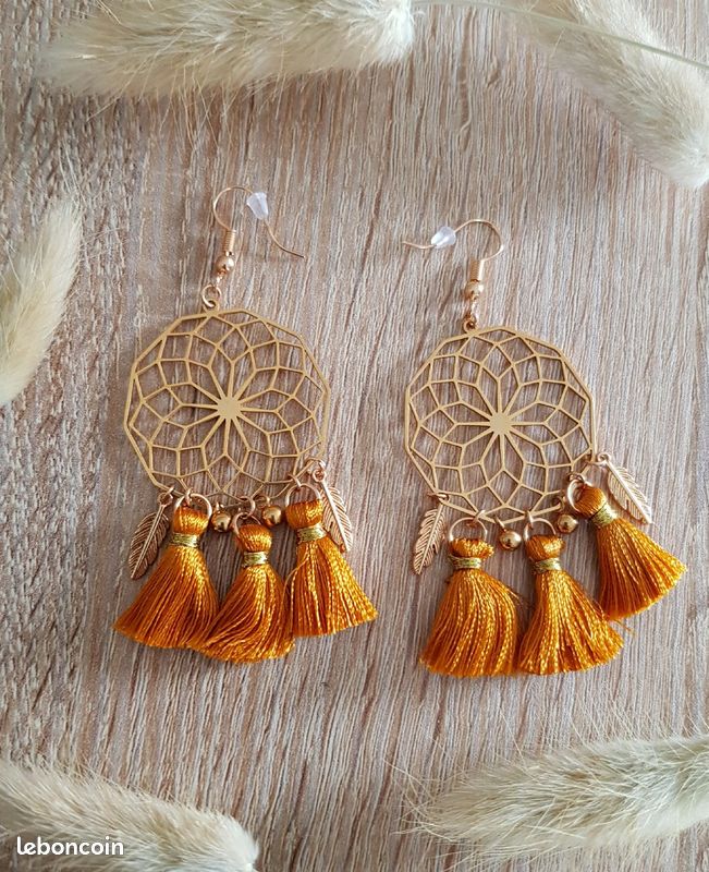 Boucles d'oreilles Attrape rêves (image 2)