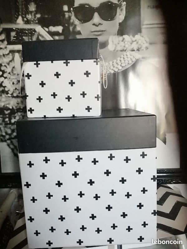 Lot de 2 boîtes de décoration et rangement (image 4)