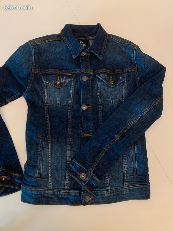 Veste jean bleu garçon Kaporal taille 14 ans état neuf (image 1)