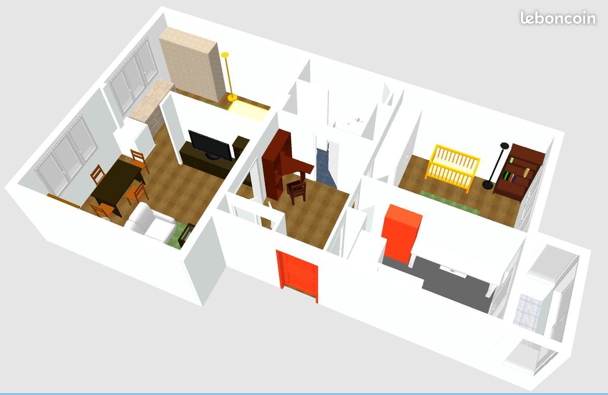 Appartement 3 pièces 57 m² · à Clamart · 57 m² · 1 400 €/mois