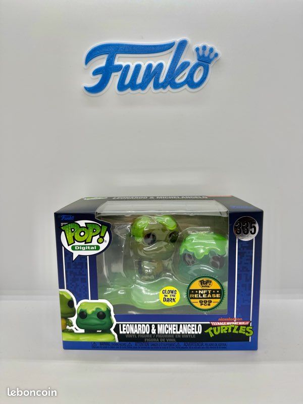 Funko Pop TMN Turtles Leonardo & Michelangelo 335 Glow NFT 999 Pcs - Collection