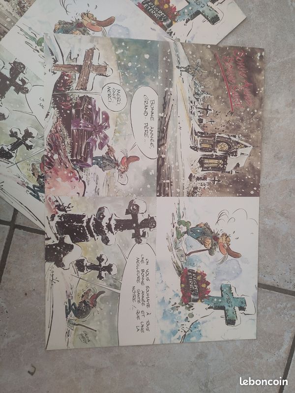 Lot de cartes BD postales/ Bonne année variées (image 11)