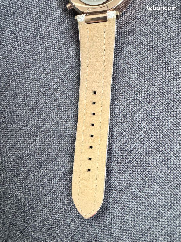 Montre Vintage Pour Femme Parker Ton Or Avec Bracelet Cuir Kreisler - Modèle 22793 - Occasion Très Bon état