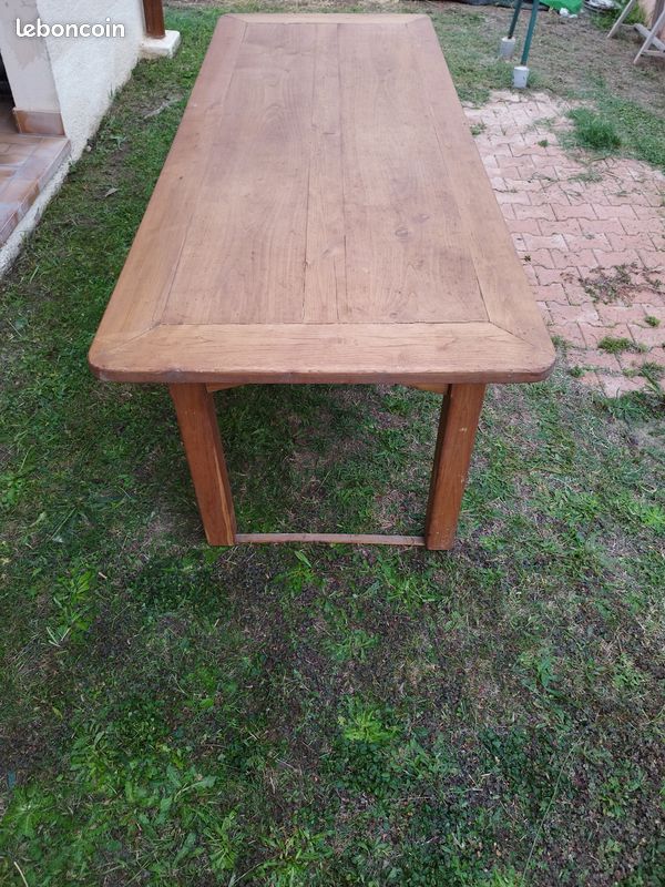 Grande table artisanale en chêne (image 1)