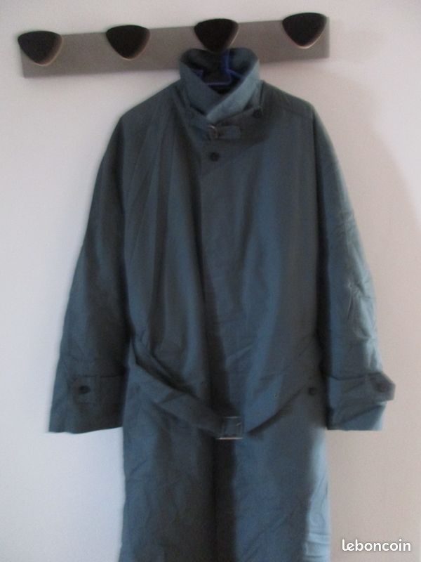 Long manteau trench Valmeline XXL kaki vintage (image 2)
