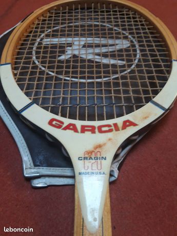 Raquette De Tennis Vintage Garcia X-15 - Ancien Modèle Métal Collectionneur - Affichage Ou Jeu
