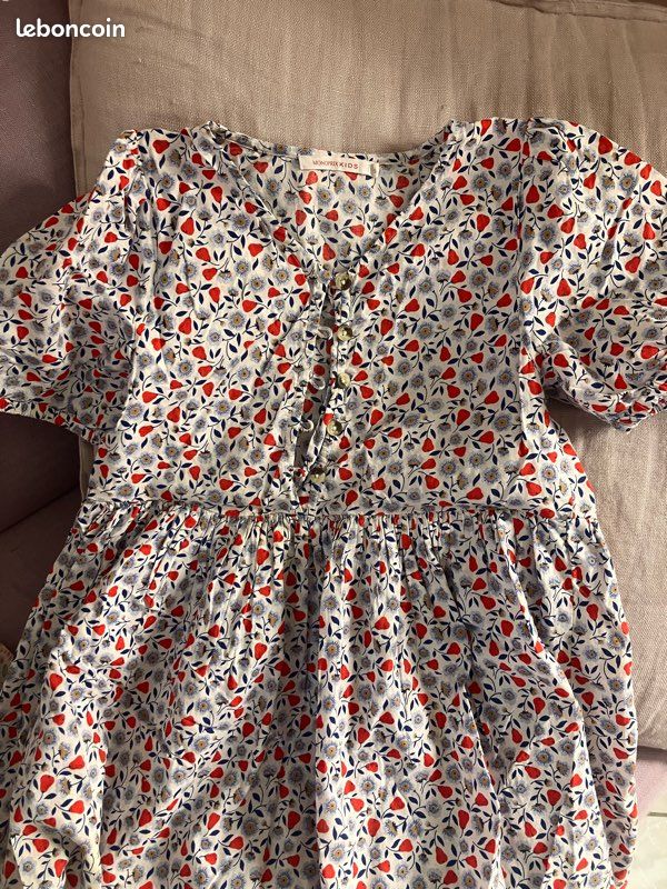 Lot Bigjol 2 Pyjamas Fille Petit Bateau - Côté 1x1 Imprimé Fleurs Et Rayures