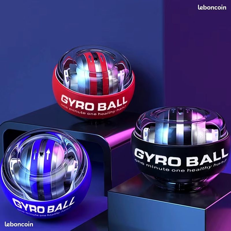 Boule gyroscopique électroluminescente à LED, démarrage automatique