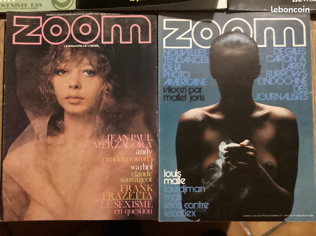 Lot de 5 magazines ZOOM - Numéros 3, 4, 5, 6 et 7 - Juin 1970 à Mai 1971 (image 2)