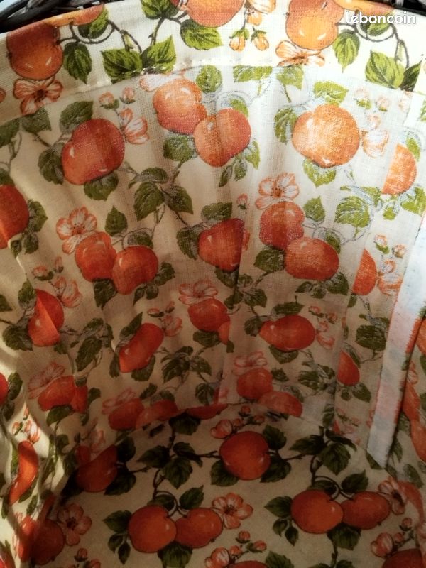 Travailleuse en rotin bambou et tissu ANNEES 70-panier ouvrage couture Vintage (image 9)