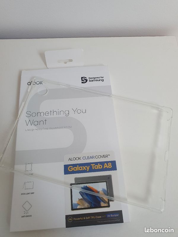 Coque cover Galaxy Tab A8 transparente neuve (image 1)