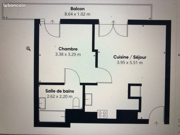 Deux pièces 40 m2