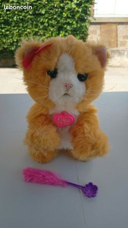Chat Peluche Interactif Qui Marche Et Miaule – Jouet électronique Avec Queue Qui Remue Et Fonction D’enregistrement – Cadeau Dès 3 Ans