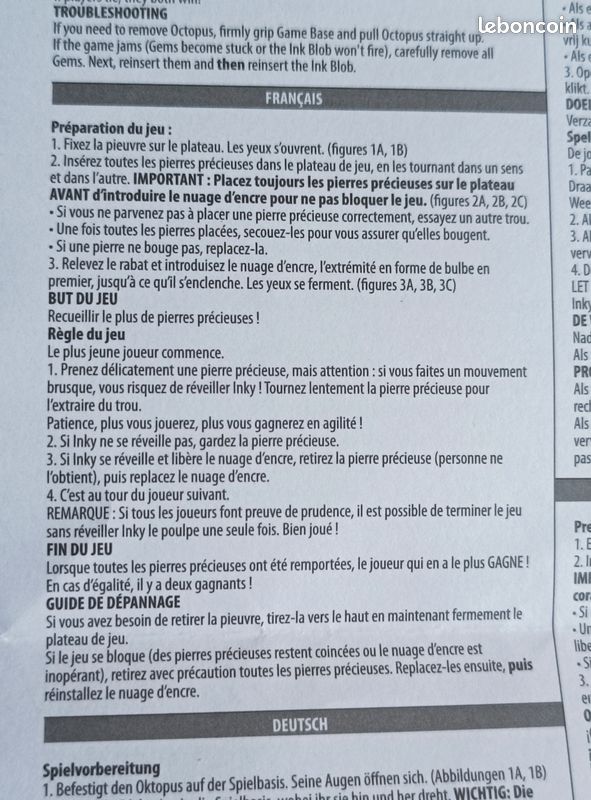 Poulpe Au Trésor – Jeu D'Adresse Et Patience – Avec 16 Pierres Précieuses – Dès 5 Ans – 2 à 4 Joueurs – Motricité Fine