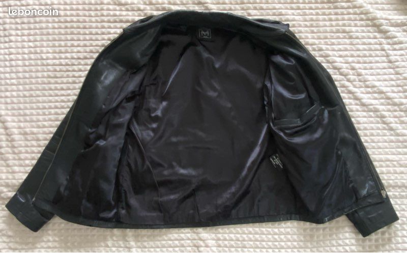 Poitrine En Cuir élastique Thellie – Noir – Taille Réelle – Fabriqué Au Royaume-Uni – Occasion